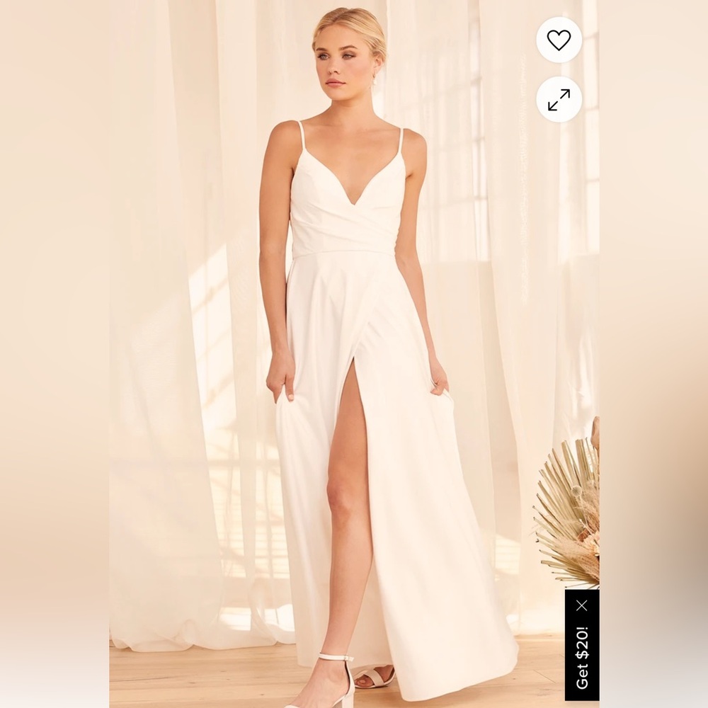 Simple wedding gown